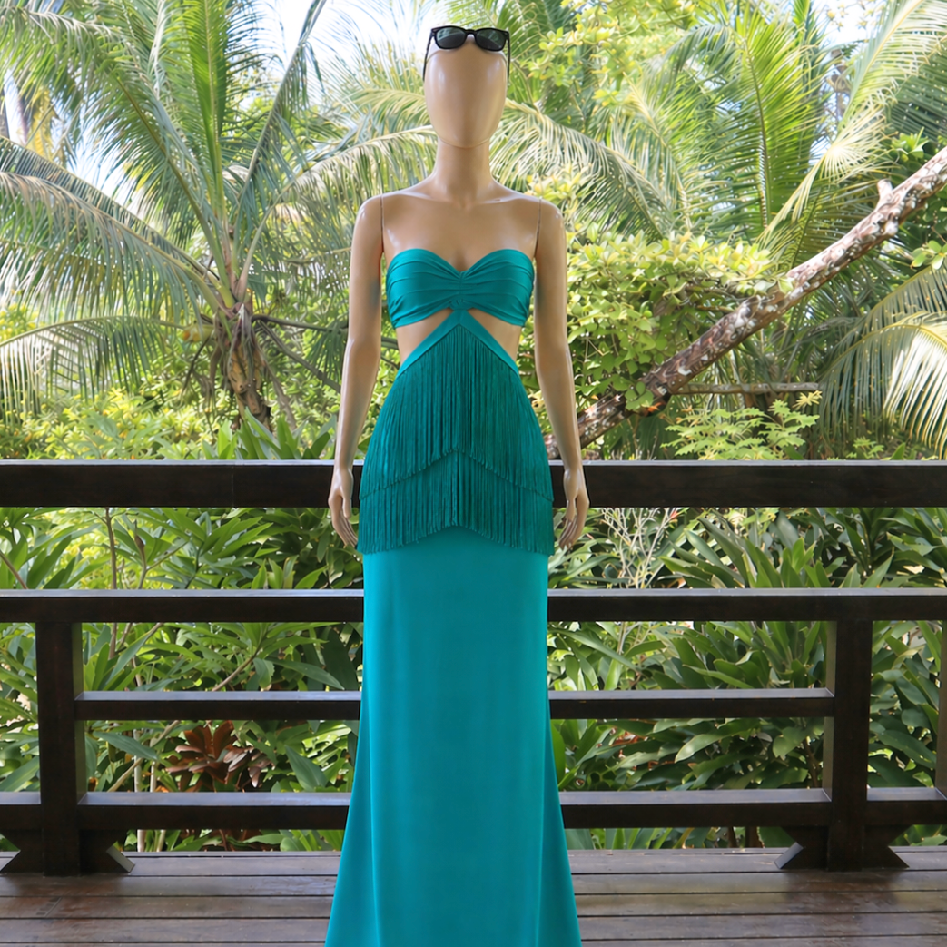 Aquamarine Cut-Out Dress – AROV.com