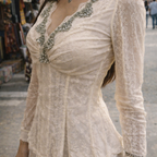 Short Beaded Kurti Top
