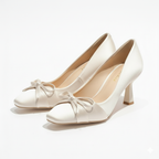 Ballet Bow Kitten Heels