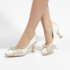 Ballet Bow Kitten Heels