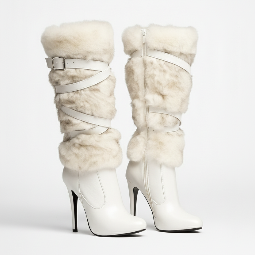 Ice Skater Stiletto Boots