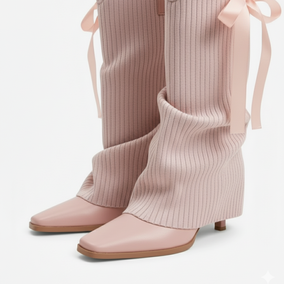 Ribbed Slouch Boots