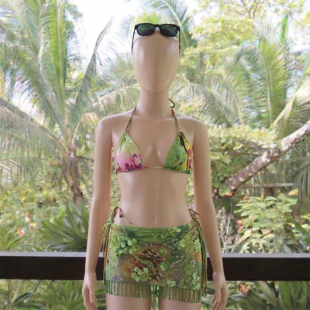 Mango & Matcha Bloom Bikini Set