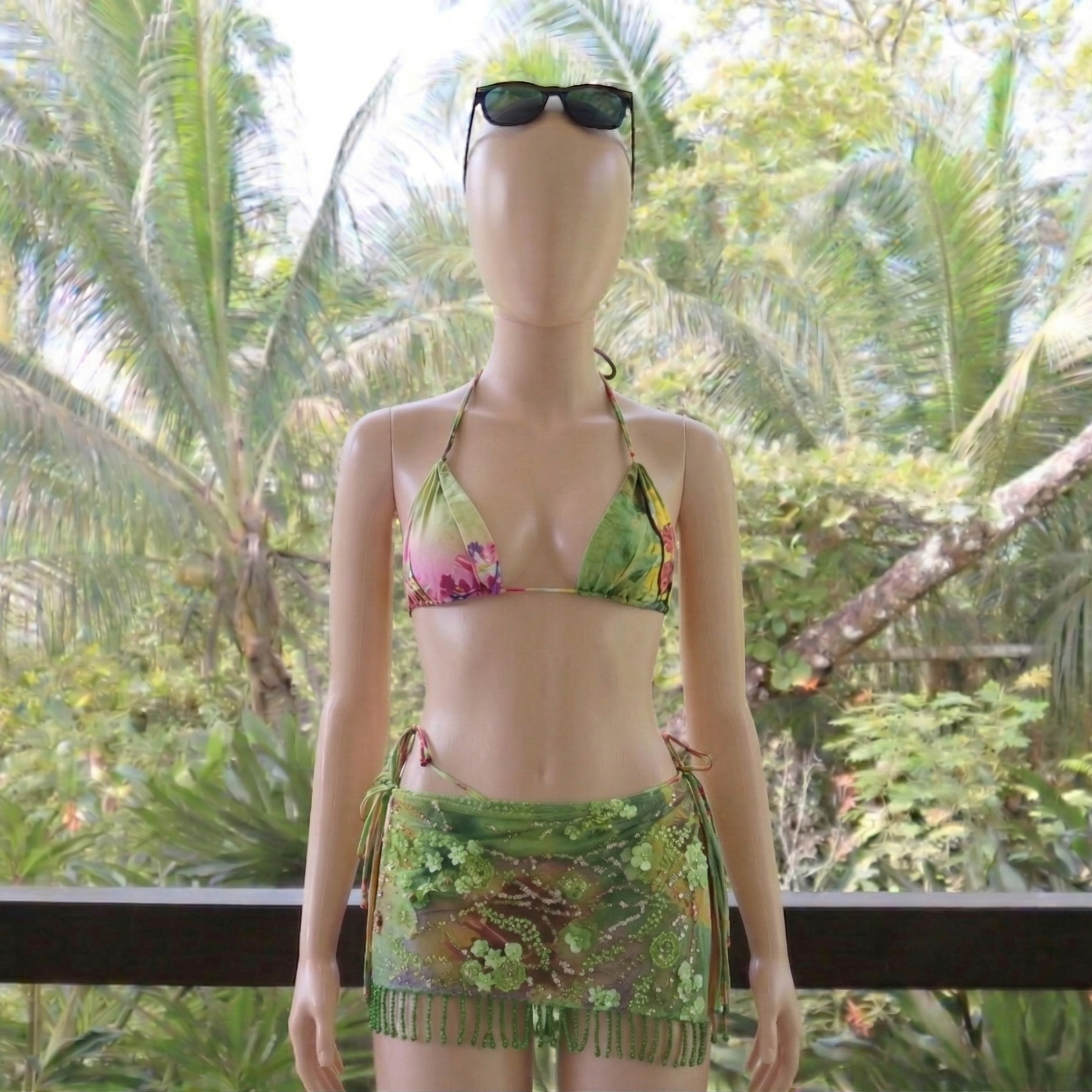 Mango & Matcha Bloom Bikini Set