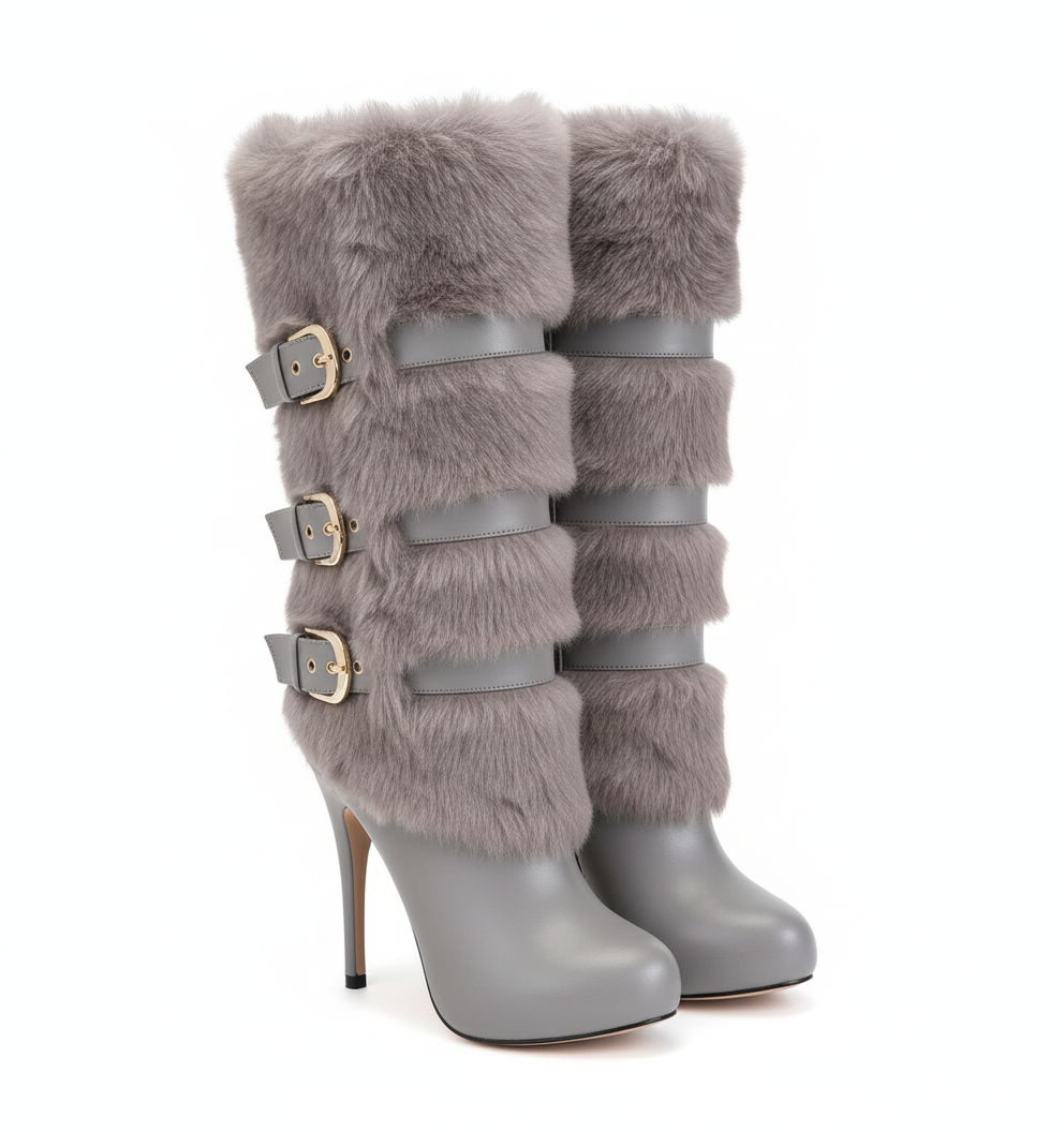 Ice Skater Stiletto Boots