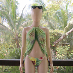 Mango & Matcha Bloom Bikini Set