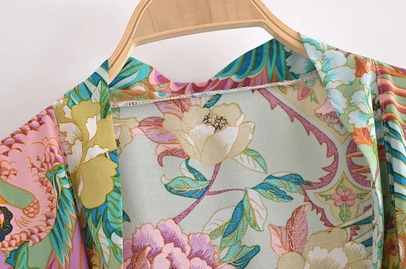 Matcha Jungle Robe (Short)
