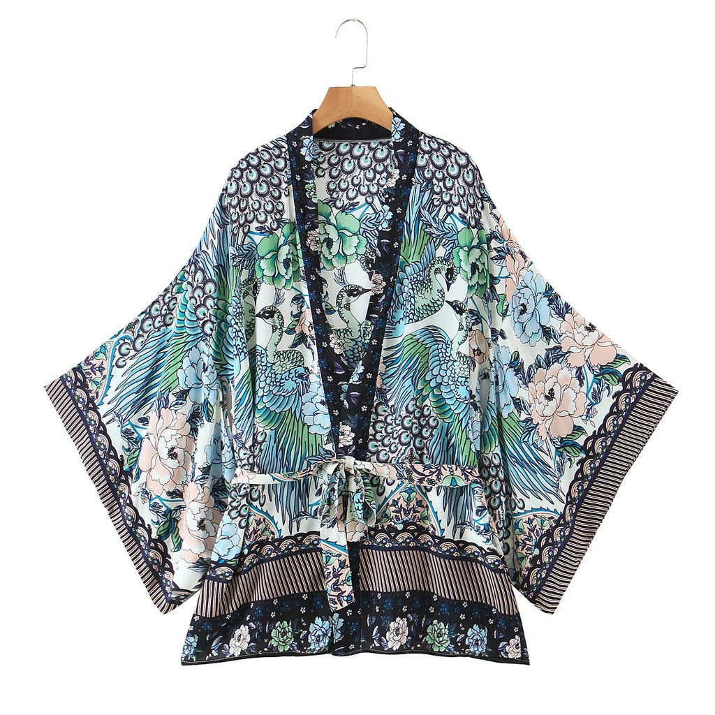 Peacocks Tale Robe (Short)