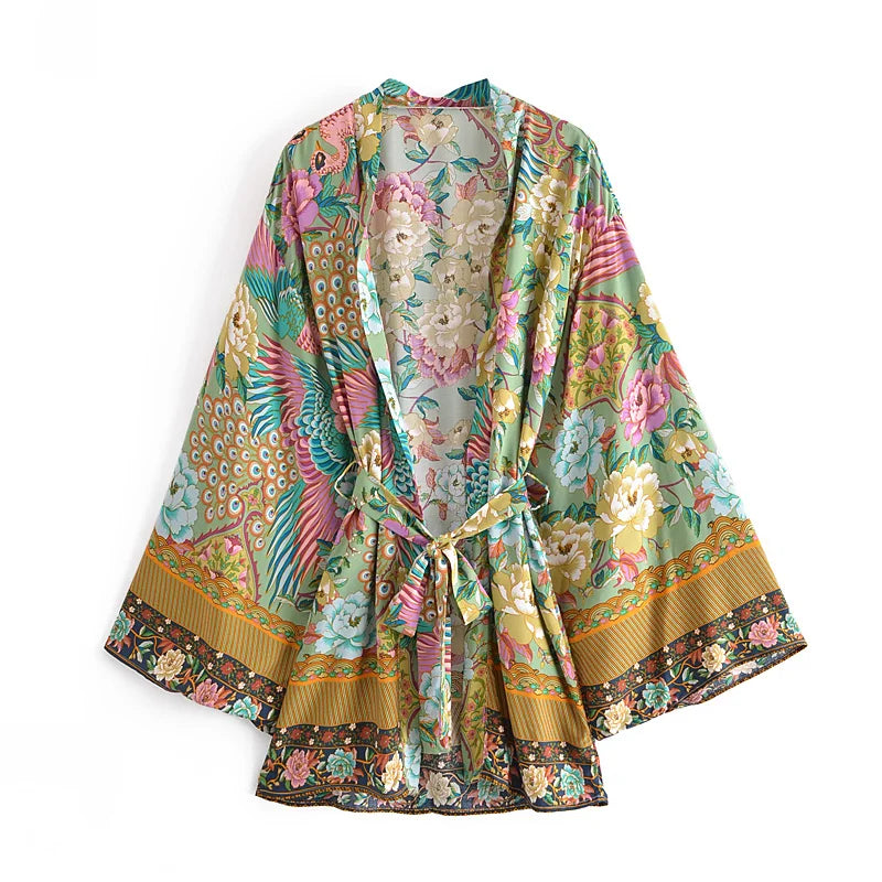 Matcha Jungle Robe (Short)