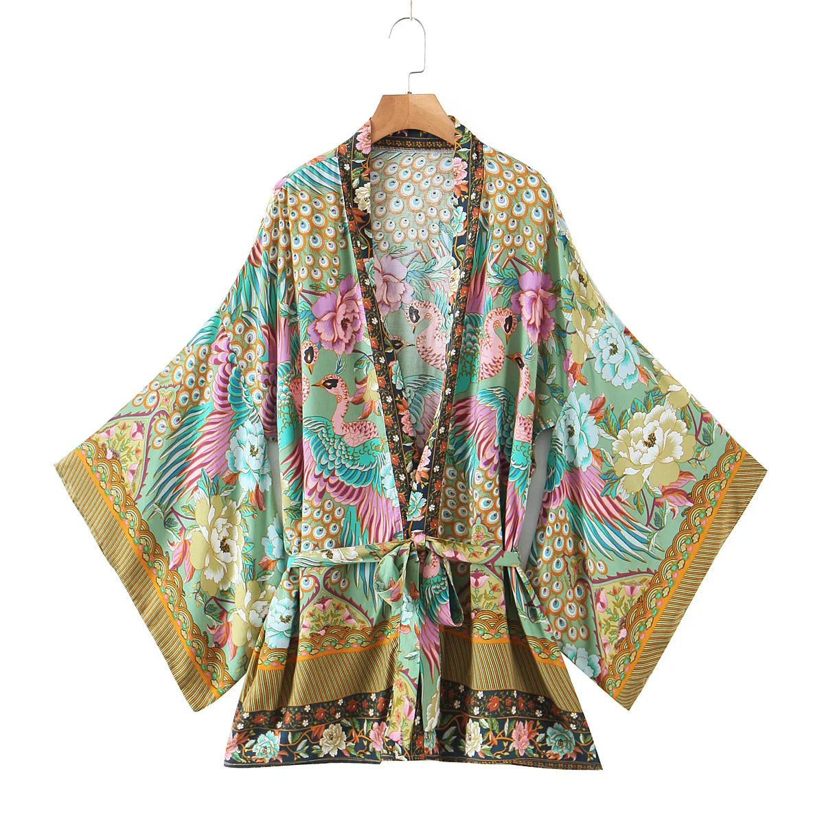 Peacocks Tale Robe (Short)