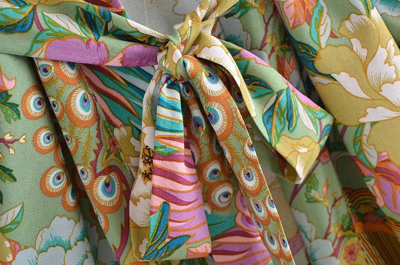 Matcha Jungle Robe (Short)