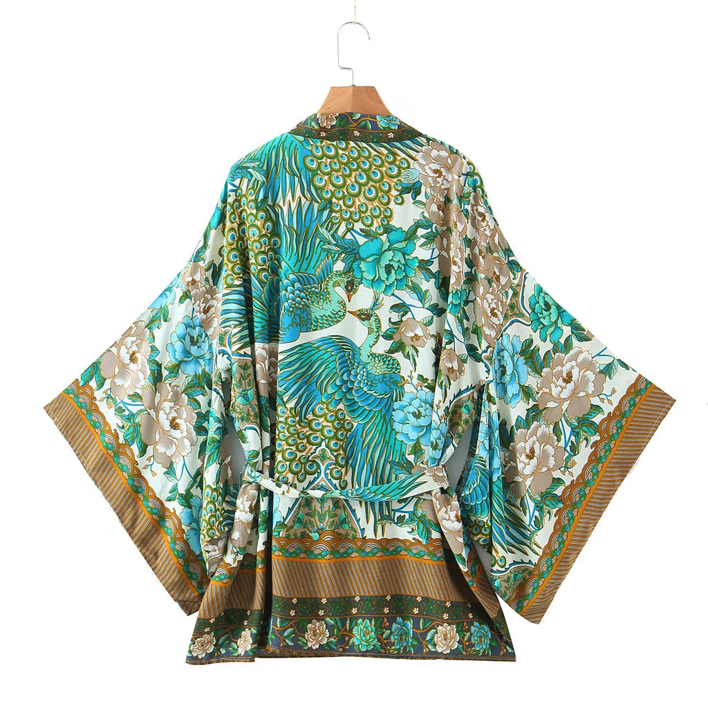 Peacocks Tale Robe (Short)