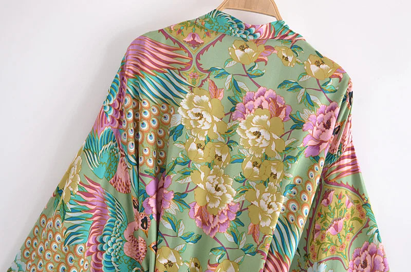 Matcha Jungle Robe (Short)
