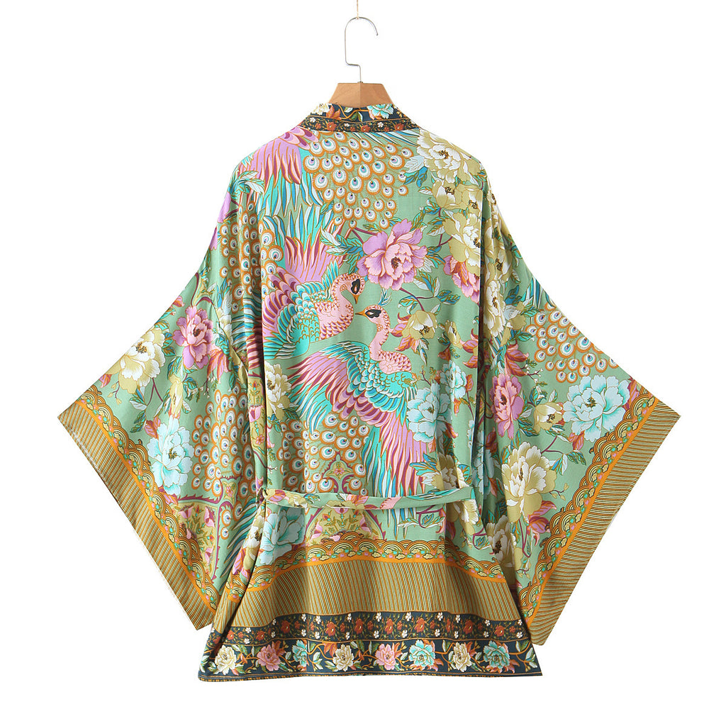Peacocks Tale Robe (Short)