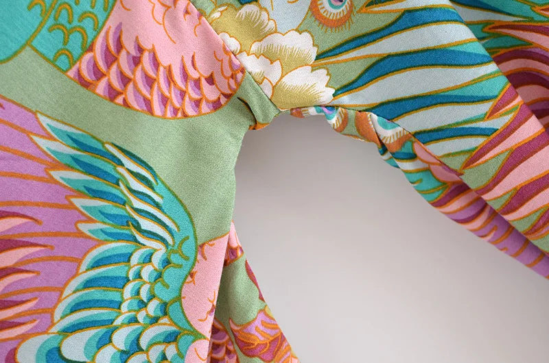 Matcha Jungle Robe (Short)