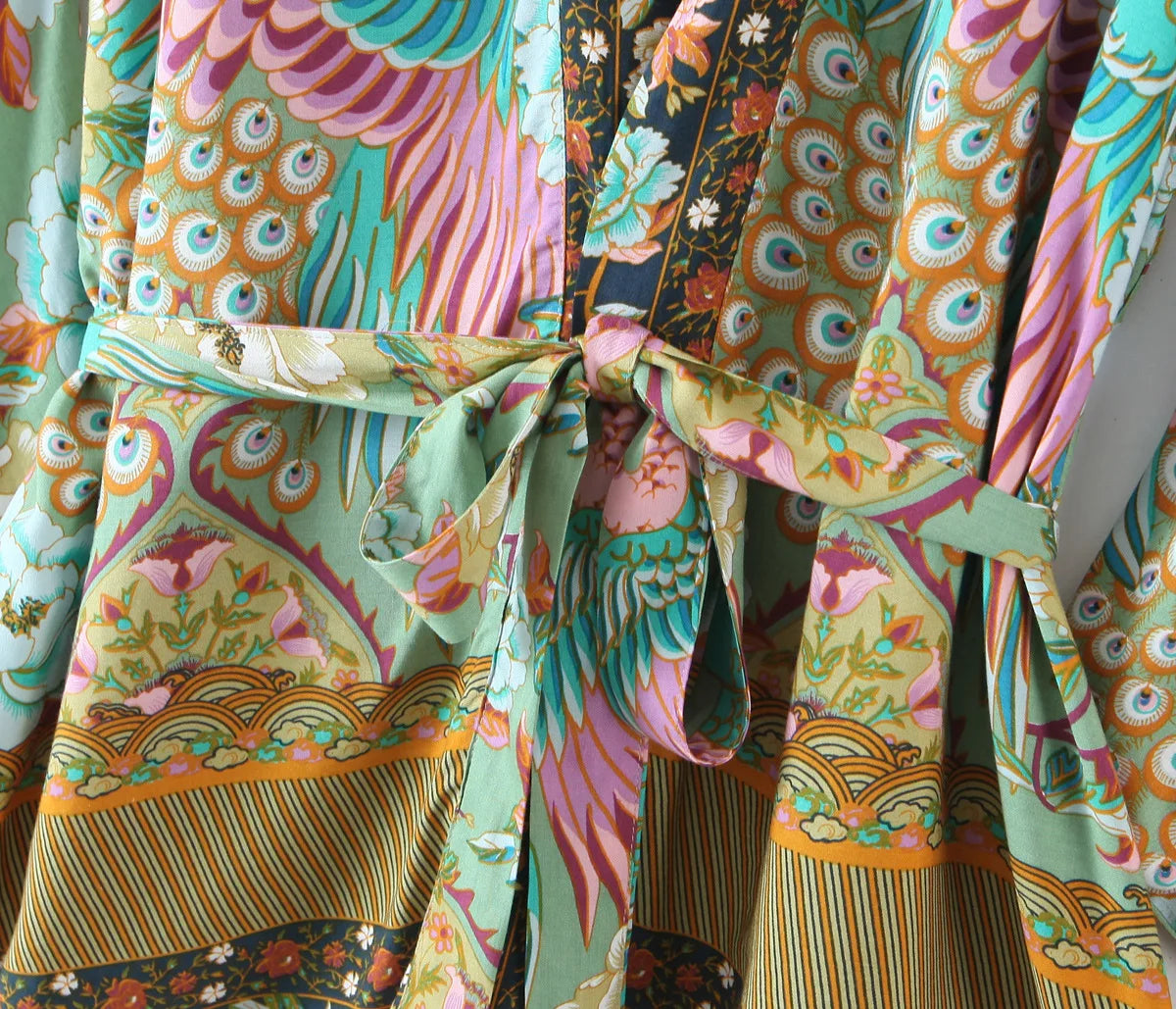Peacocks Tale Robe (Short)