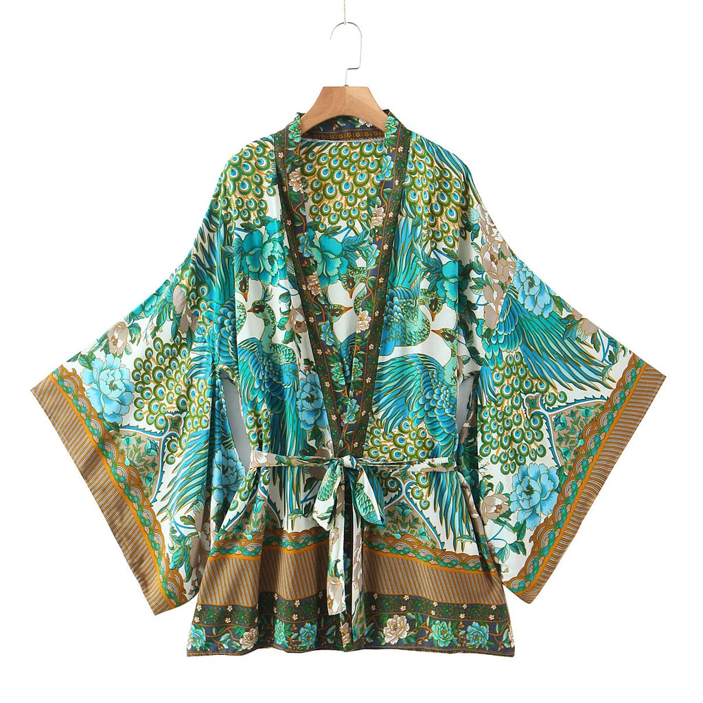 Peacocks Tale Robe (Short)