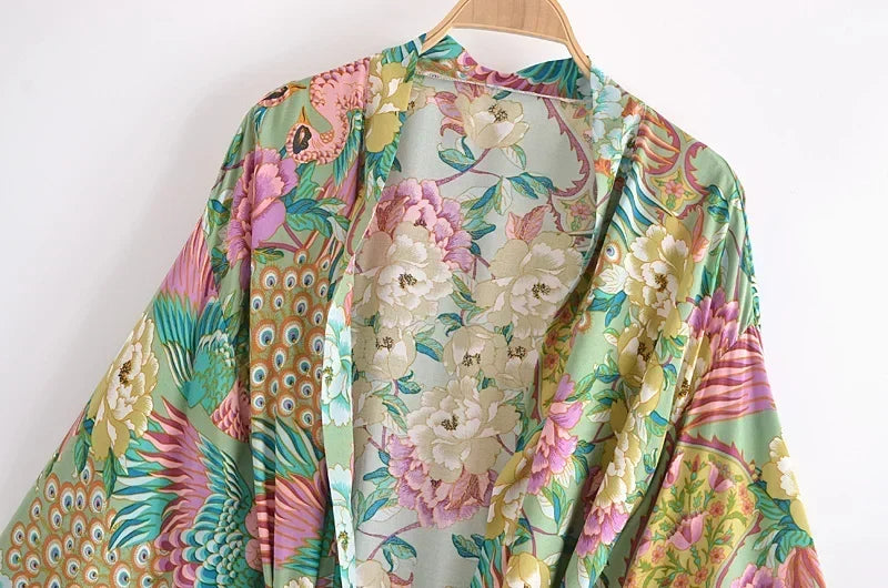 Matcha Jungle Robe (Short)