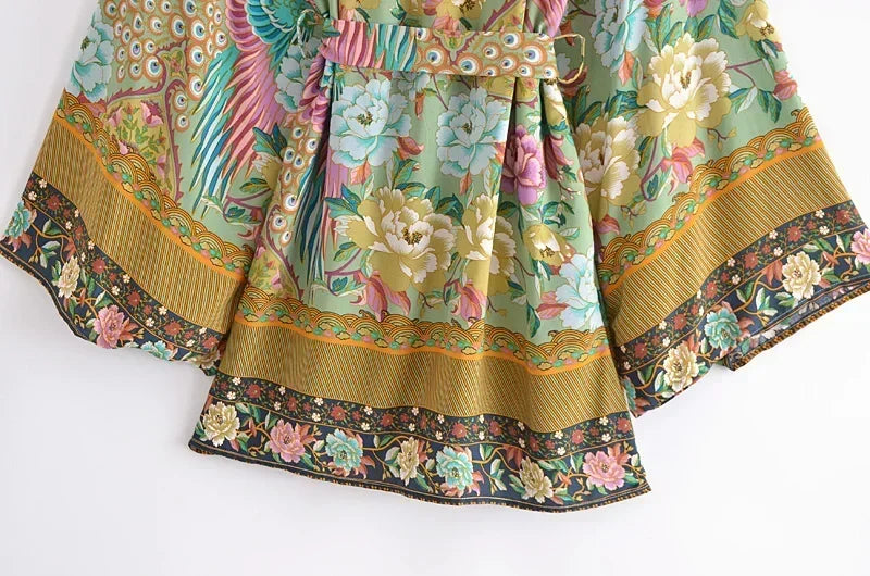 Matcha Jungle Robe (Short)