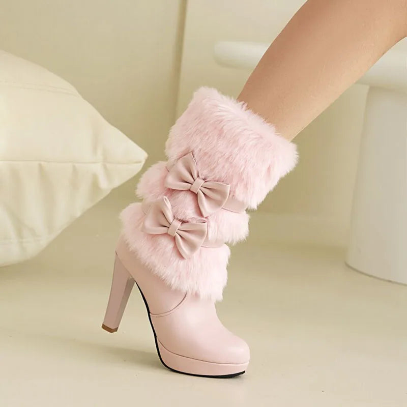Snow Princess Fur Boots