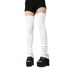 thigh high knit leg warmers