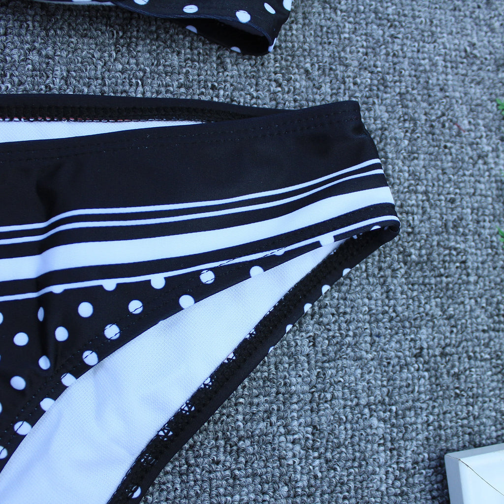 Polka Dot Push Up Bikini