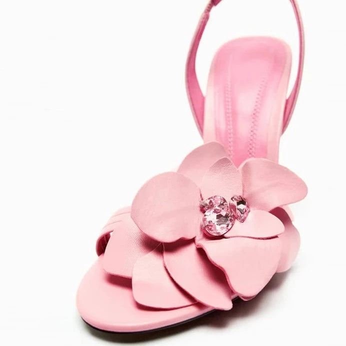 Pink Bloom Heels