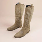 Suede Cowboy Boots