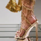 Tassel Rhinestone Heels