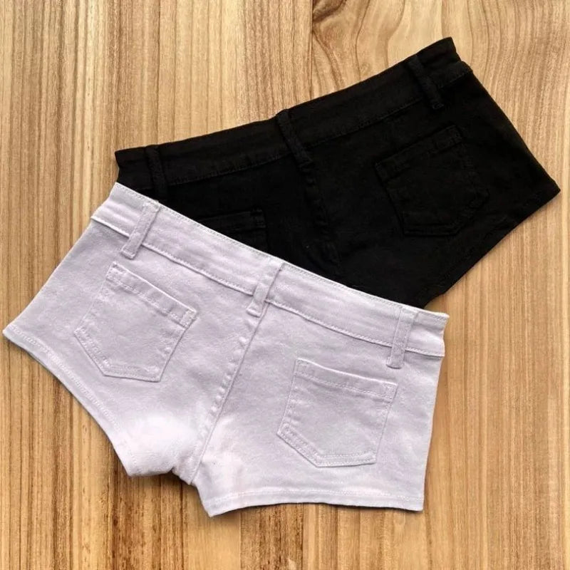 Low Rise Mini Shorts
