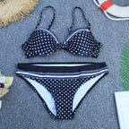 Polka Dot Push Up Bikini
