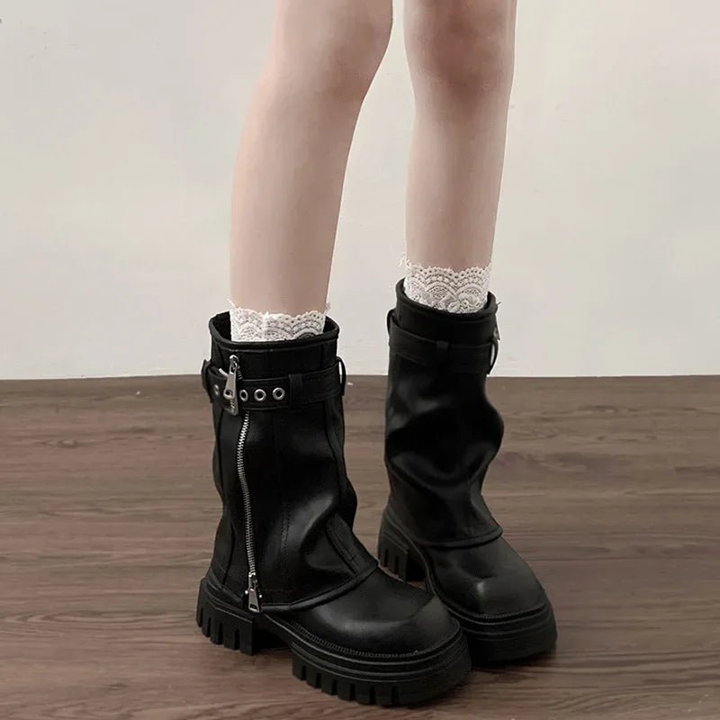 Biker Tube Boots