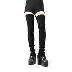 thigh high knit leg warmers