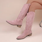 Suede Cowboy Boots