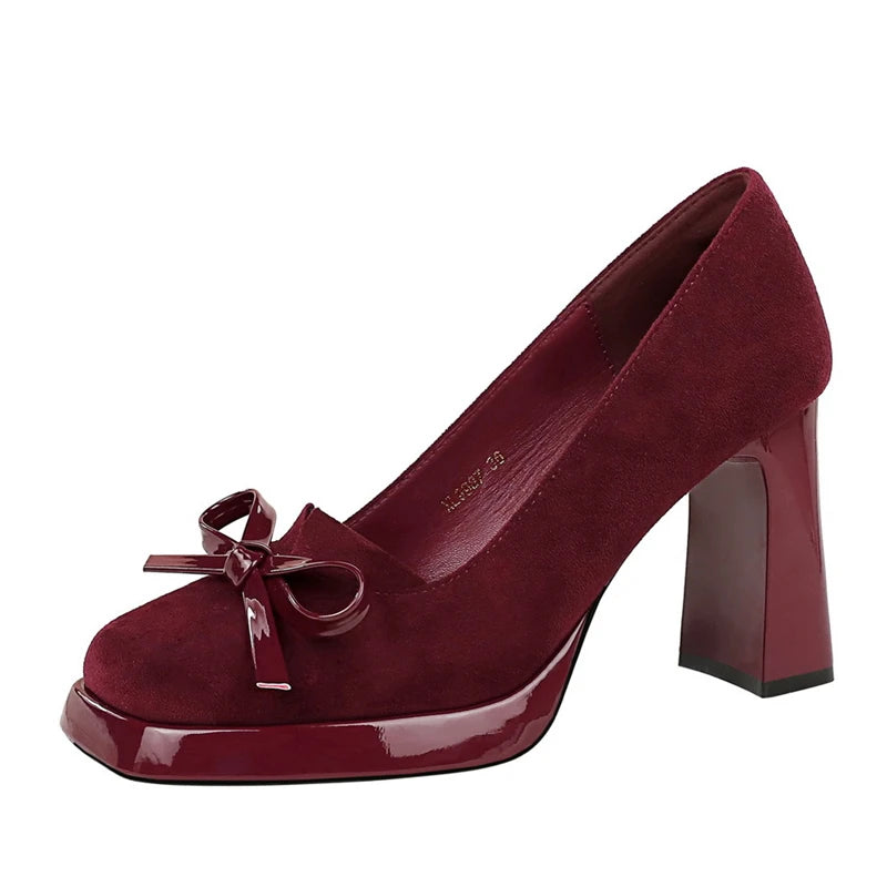 Ballet Bow Platform Heels