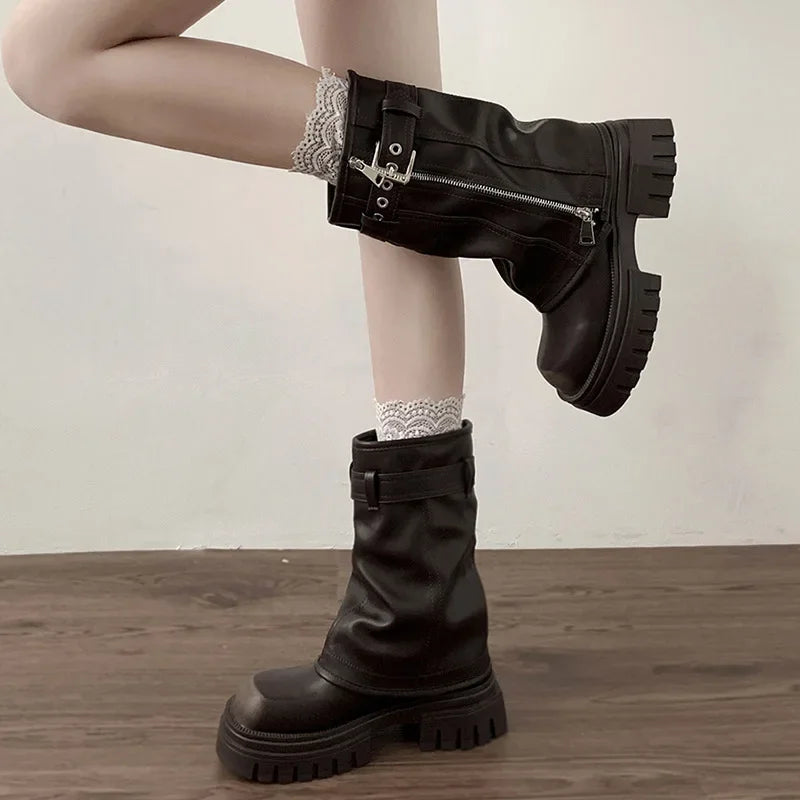 Biker Tube Boots