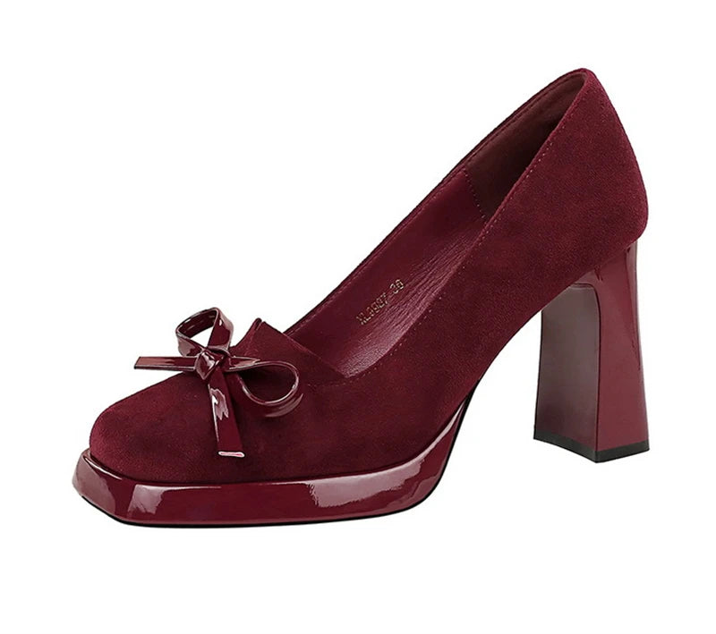 Ballet Bow Platform Heels
