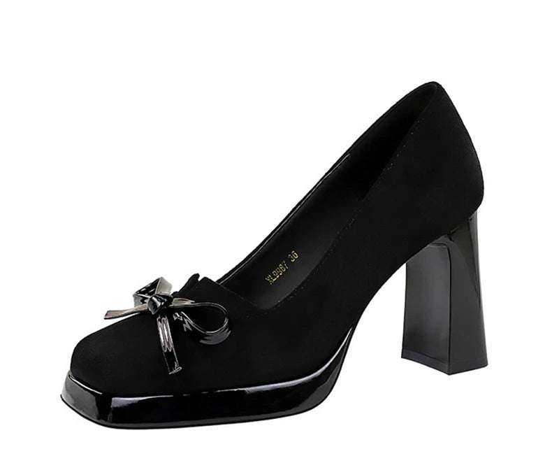 Ballet Bow Platform Heels