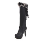 Knee High Boots Round Toe Boots