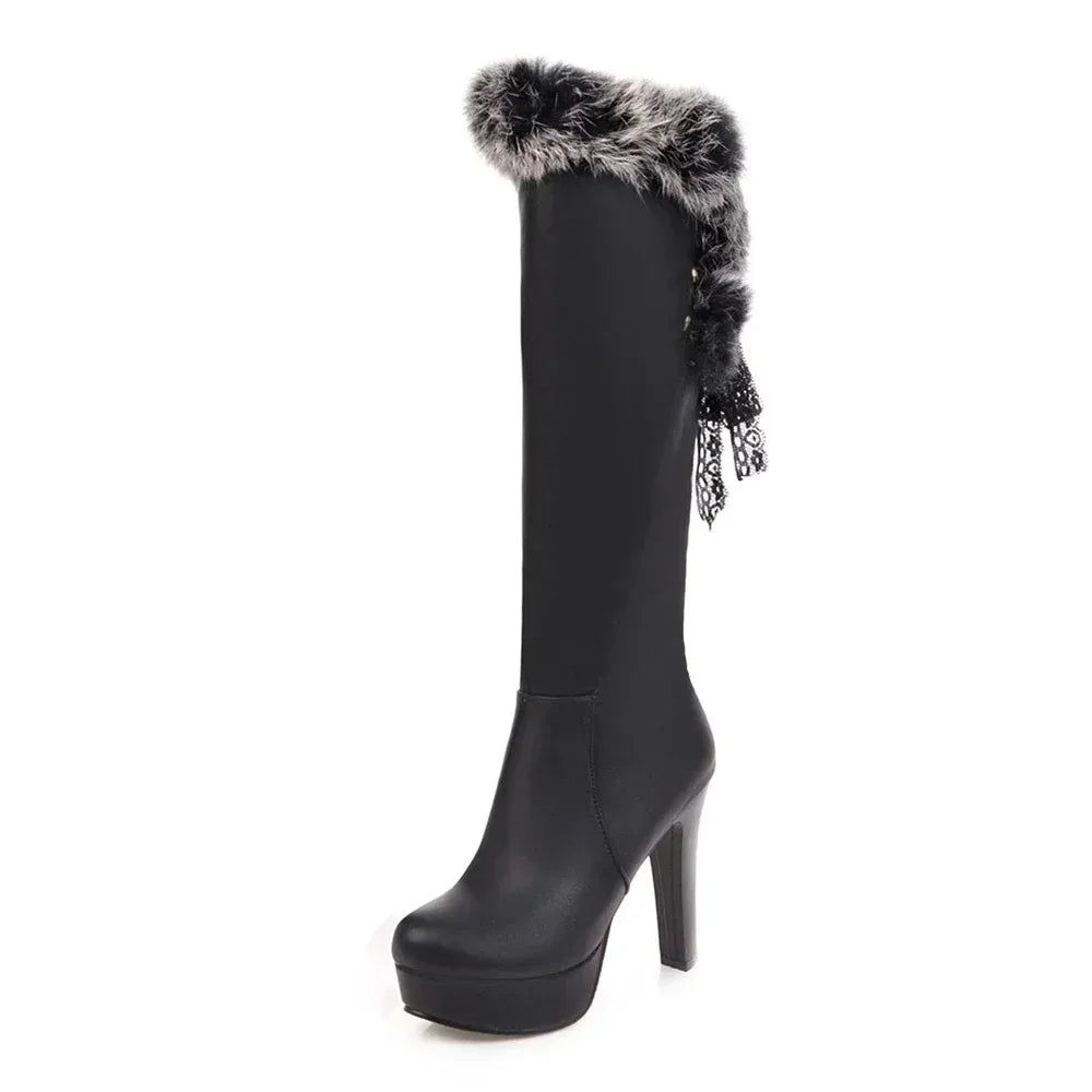 Knee High Boots Round Toe Boots