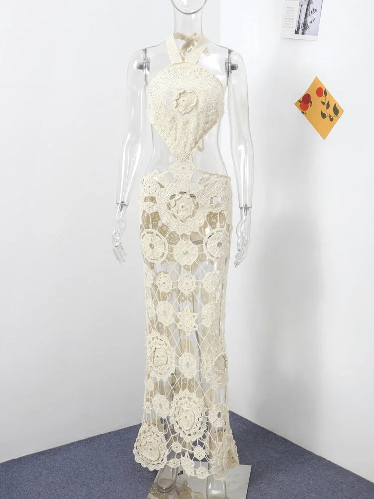 Katherine Crochet Cut-Out Dress