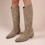 Suede Cowboy Boots