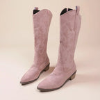 Suede Cowboy Boots