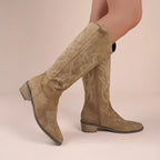 Suede Cowboy Boots