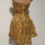 Lisa Gold Mini Dress