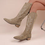 Suede Cowboy Boots