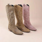 Suede Cowboy Boots