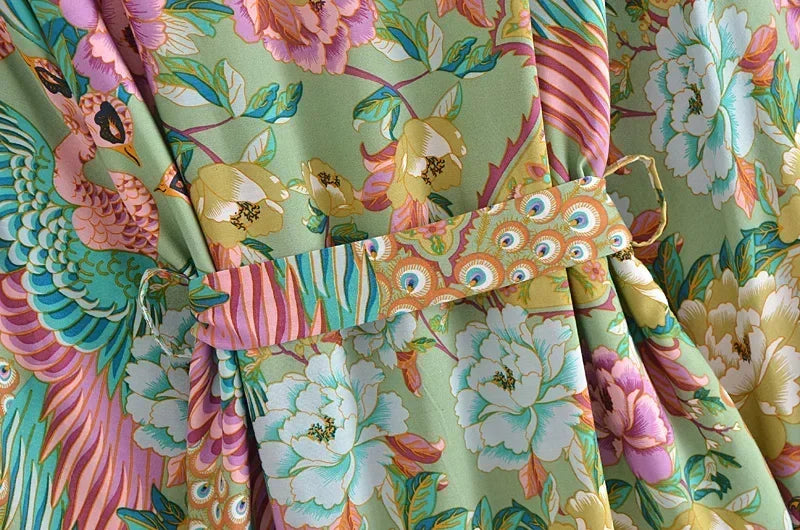Matcha Jungle Robe (Short)