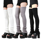 thigh high knit leg warmers