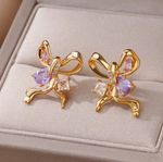 Load image into Gallery viewer, Starfish &amp; Bow Earrings
